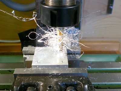 Counterbore using a 7mm endmill