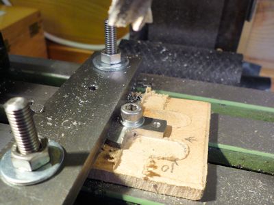 milling the cutouts in the crank