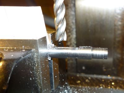 milling the crankshaft inlet port flat