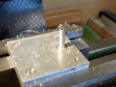 Checking the depth of the counterbore