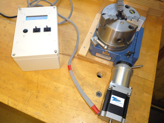 rotary table with stepper drive