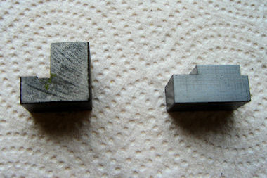Old & New Clamping Blocks