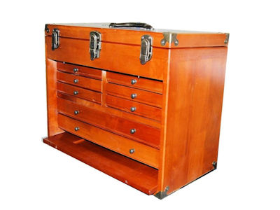 wooden toolmakers cabinet