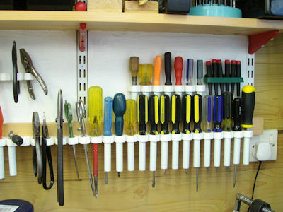 home made tool rack