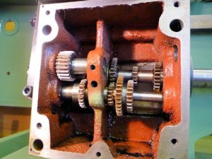 Inside the gearbox